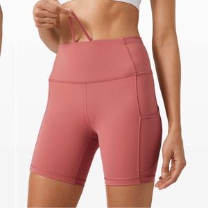 Lululemon Fast and Free Shorts 6” Cherry Tint